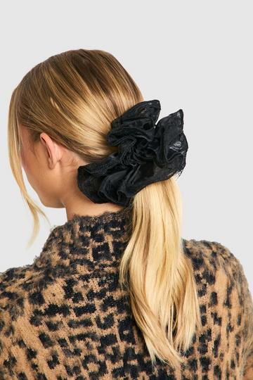 Organza Scrunchie black