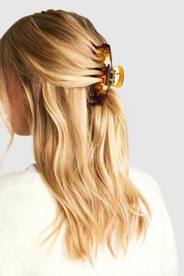 Tortoise Shell Claw Hair Clip brown