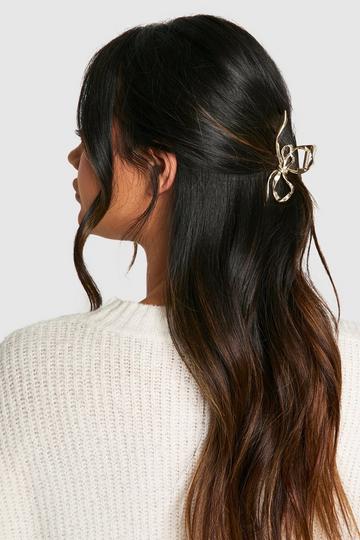 Gold Bow Hair Clip gold