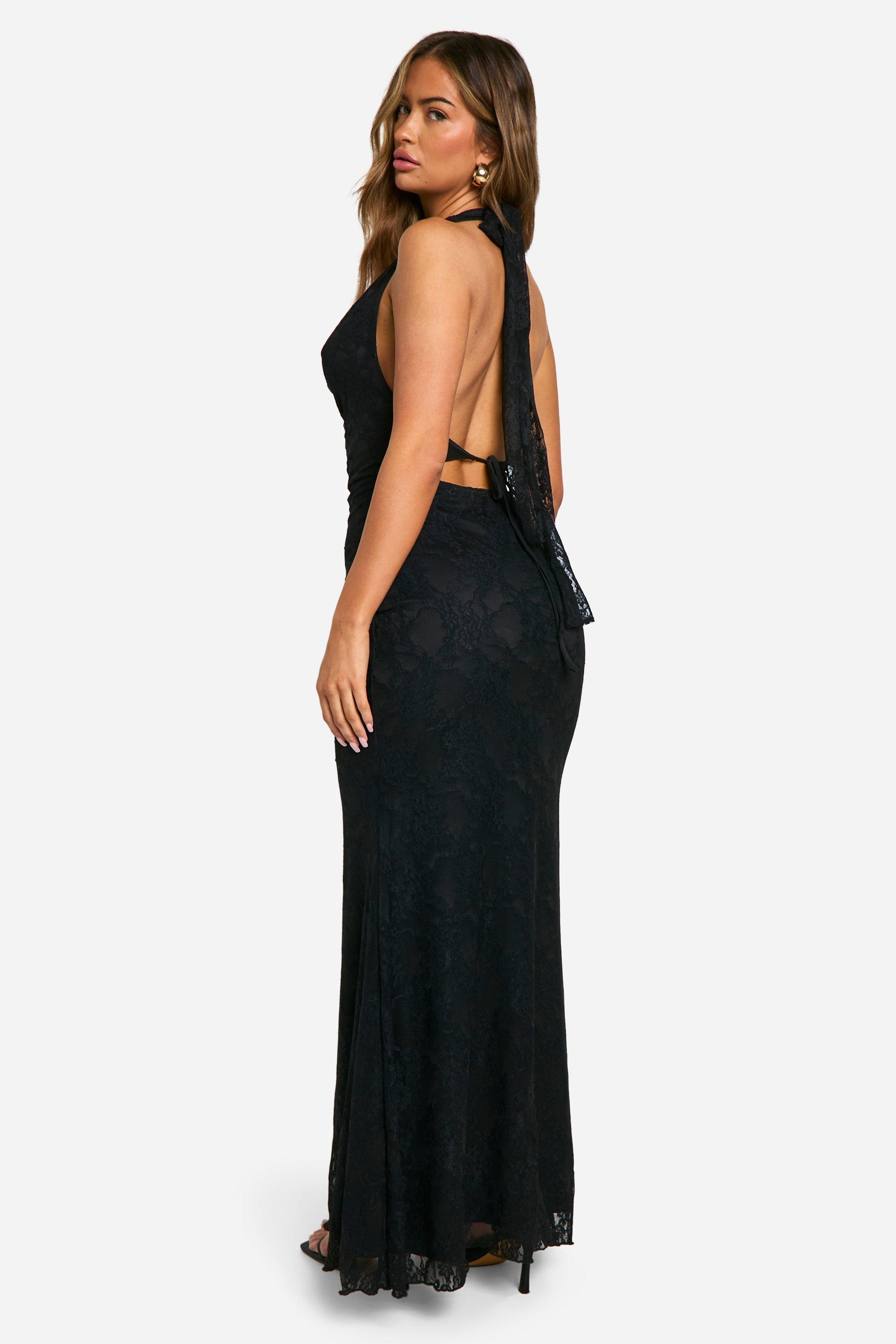 Lace Cowl Maxi Dress boohoo