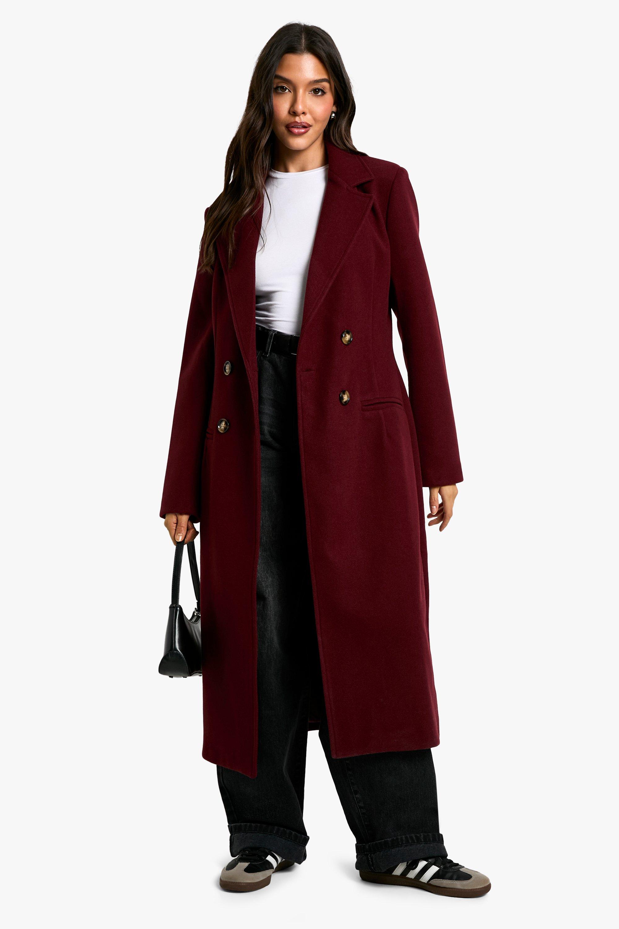 Long burgundy jacket hotsell