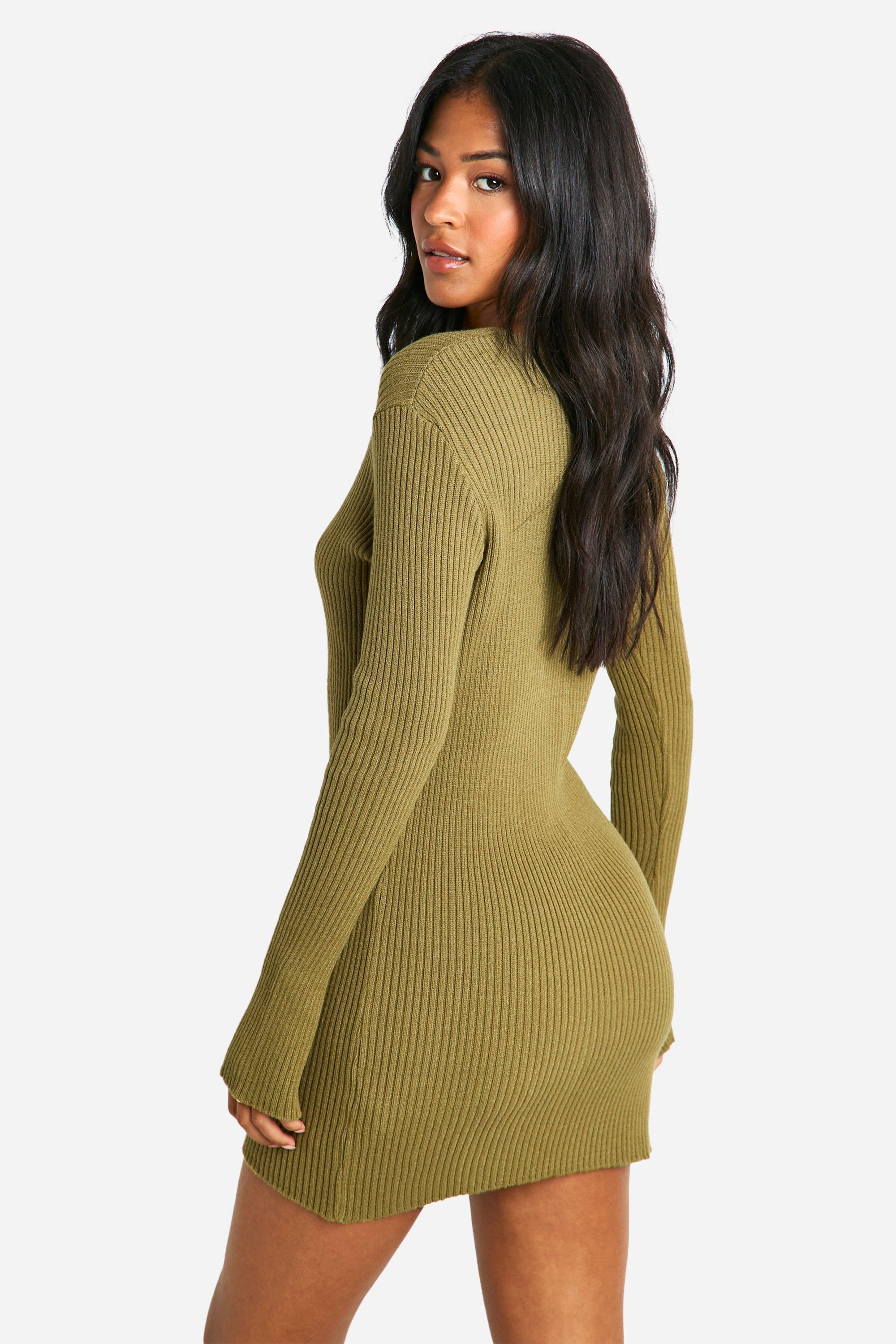 Olive short dress best sale