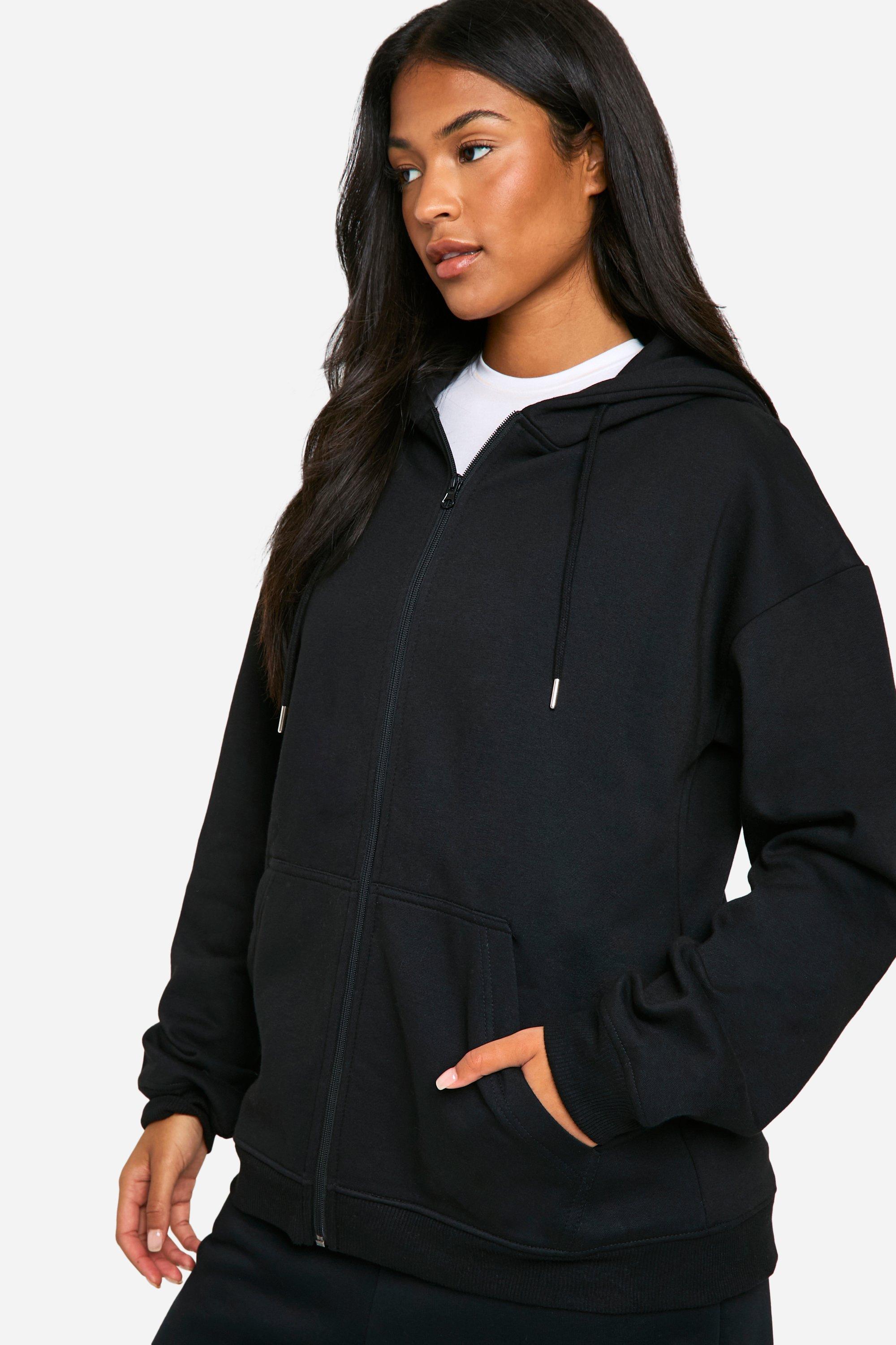 Womens tall zip hoodie sale