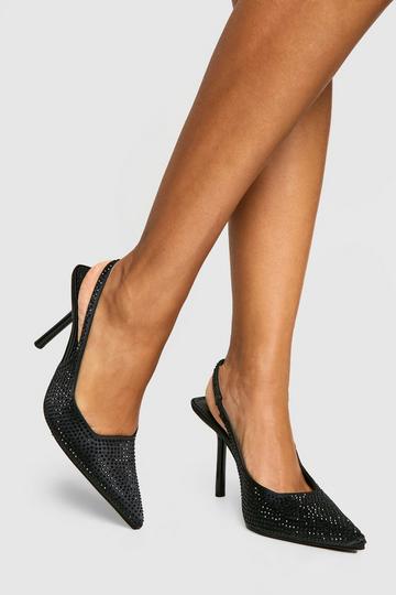 Versierde Pumps Met Enkelbandje black