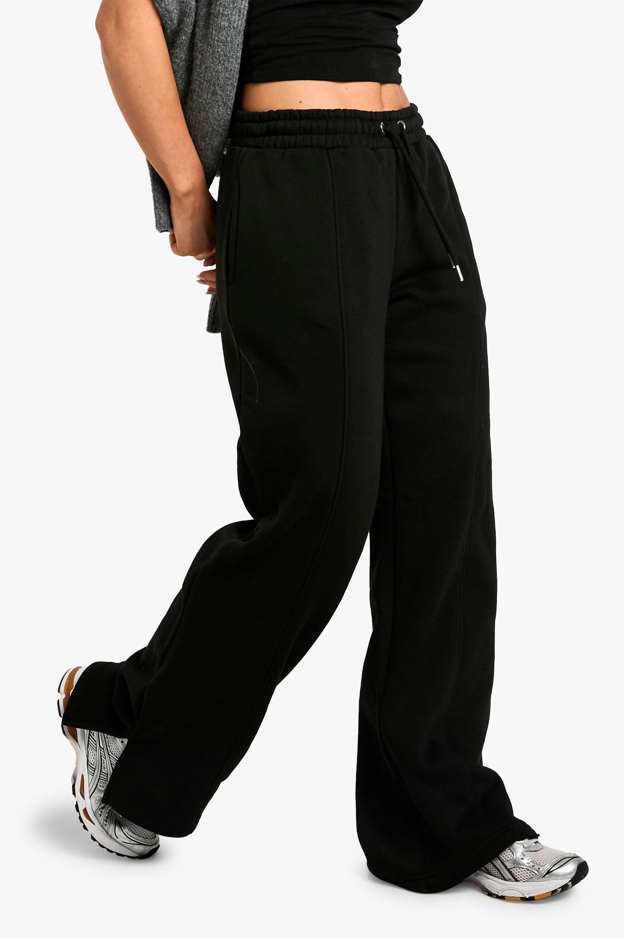 Split Hem Straight Leg Jogger boohoo