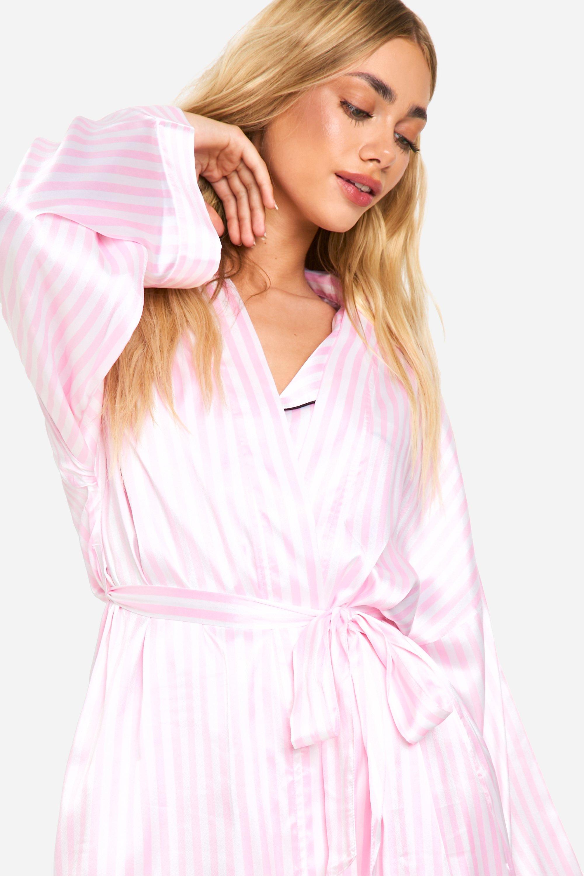 Fashion boohoo silk robe