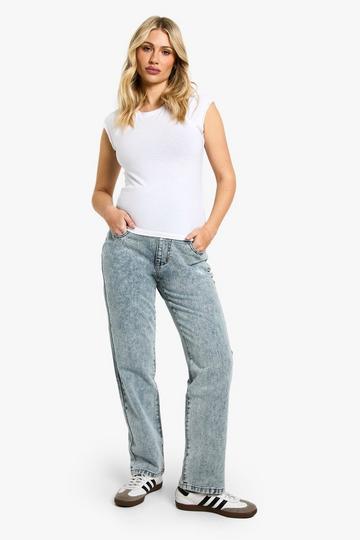 Zwangerschap Basic Mom Jeans light blue