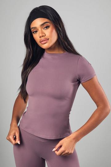 DSGN Supersoft Sculpt Short Sleeve Top grape