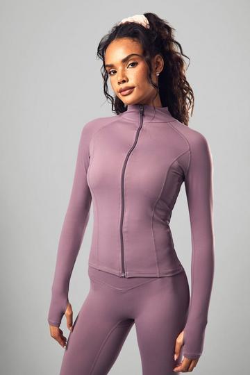 DSGN Supersoft Sculpt Zip Through Sports Jacket grape