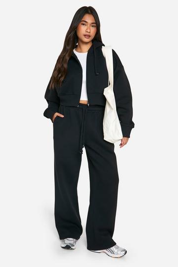 Black THICK DRAWCORD TRACKSUIT