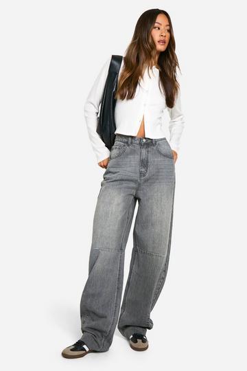 Tall Jeans Met Ronde Pijpen grey