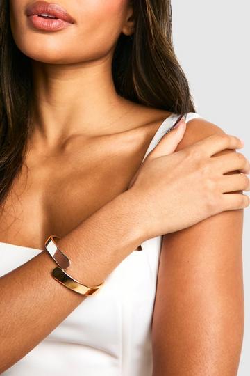 Dikke Metalen Armband gold