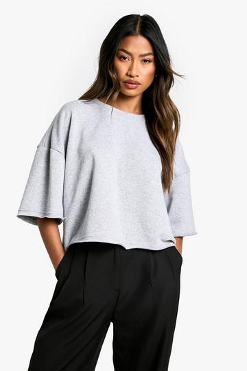 Kort Oversized Loopback T-Shirt grey marl