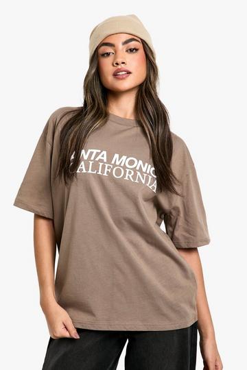 SANTA MONICA PRINT TSHIRT mocha