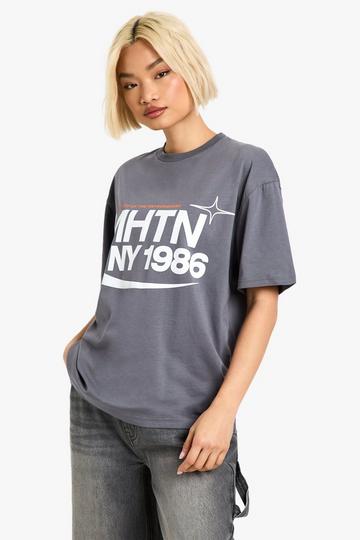 MHTN OVERSIZED T-SHIRT charcoal