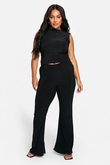 Plus Flared Trouser black