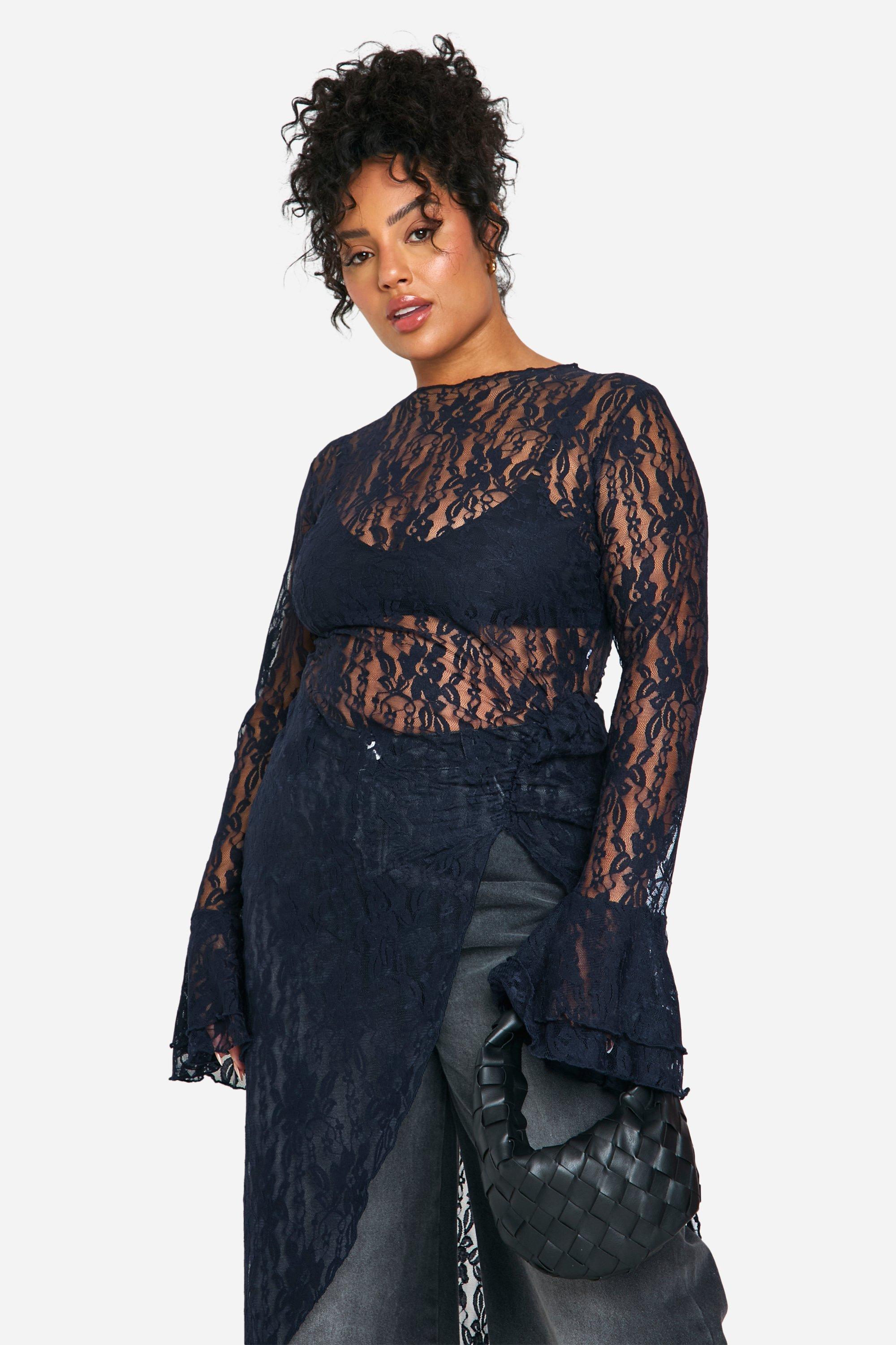 Boohoo lace top hotsell