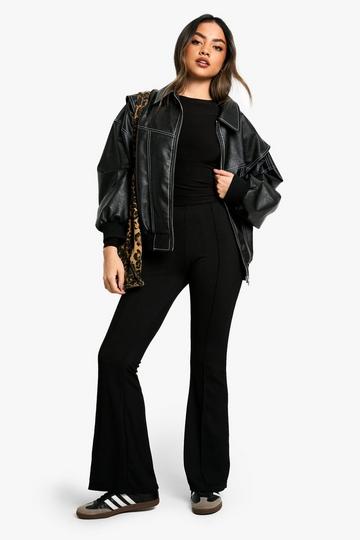 Seam Detail Wide Leg trouser black