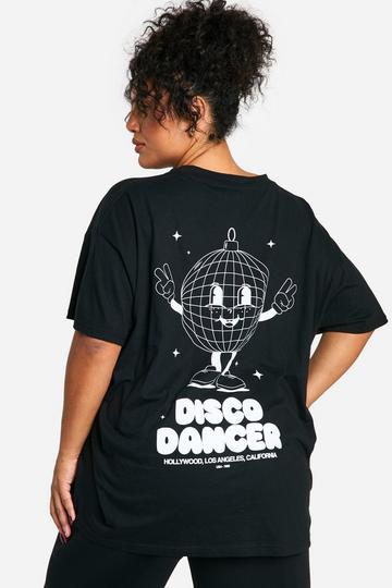 Plus Disco Dancer Oversized T-Shirt black