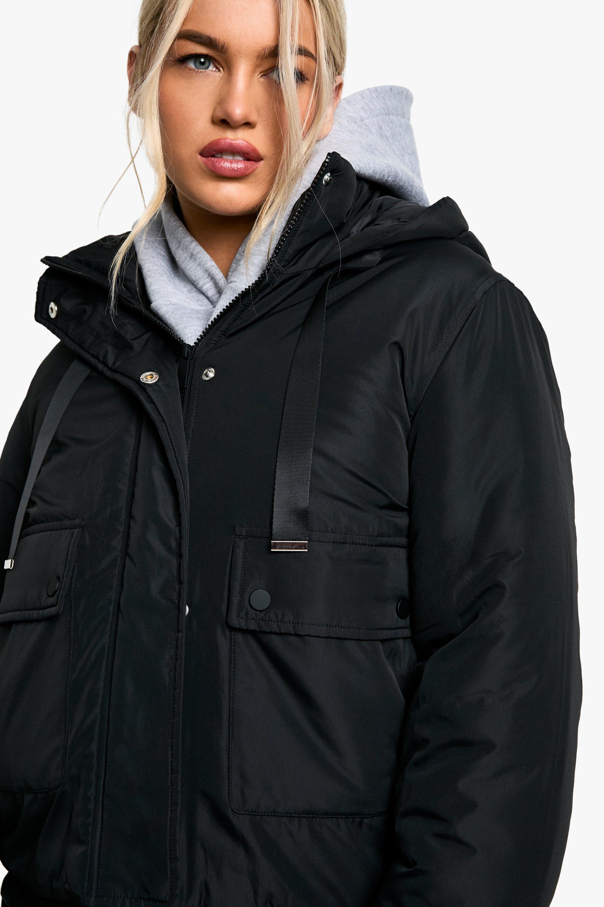 Hooded short hot sale