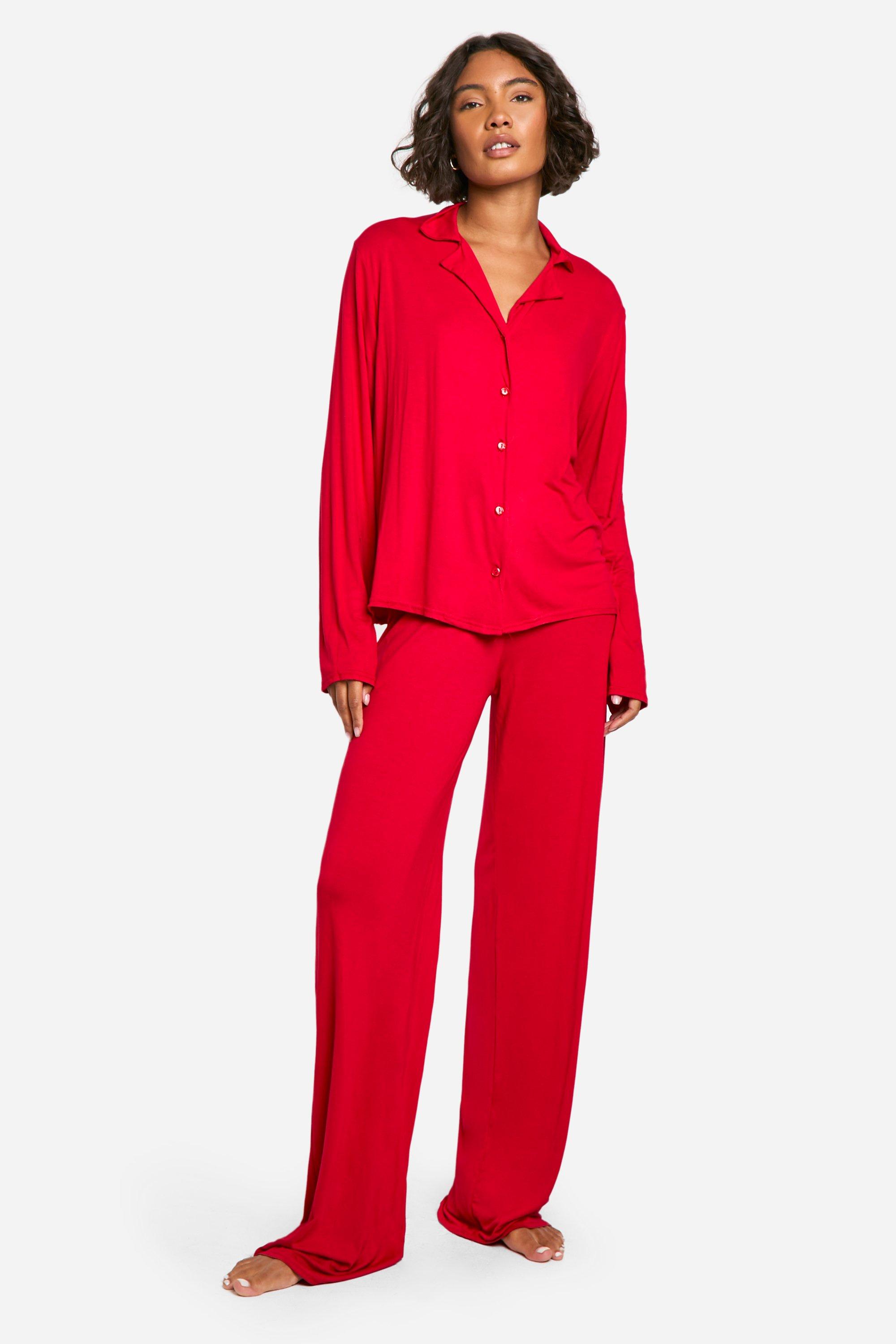 Tall Long Sleeve Pyjama Set boohoo CA