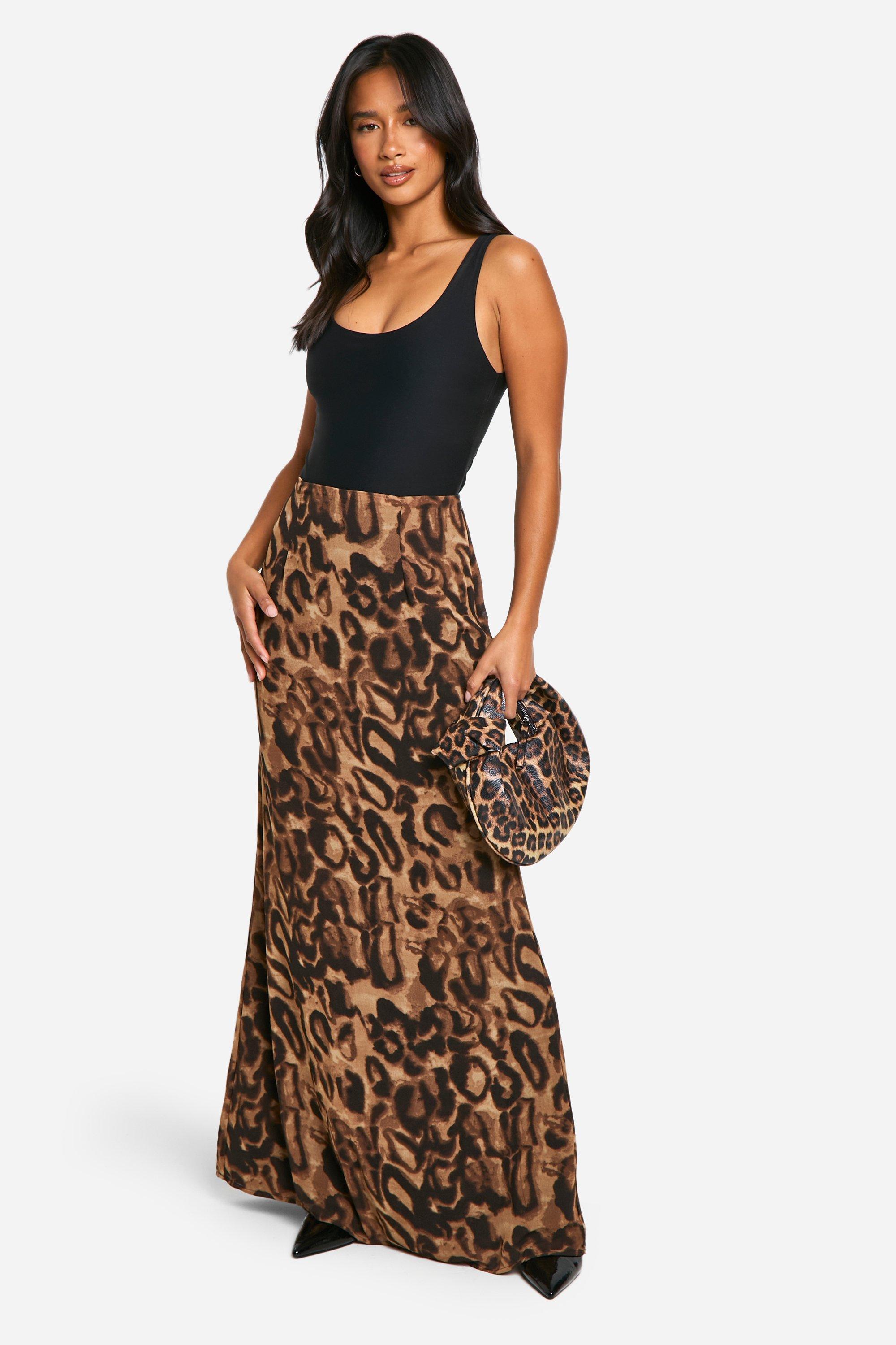 Longue jupe leopard clearance
