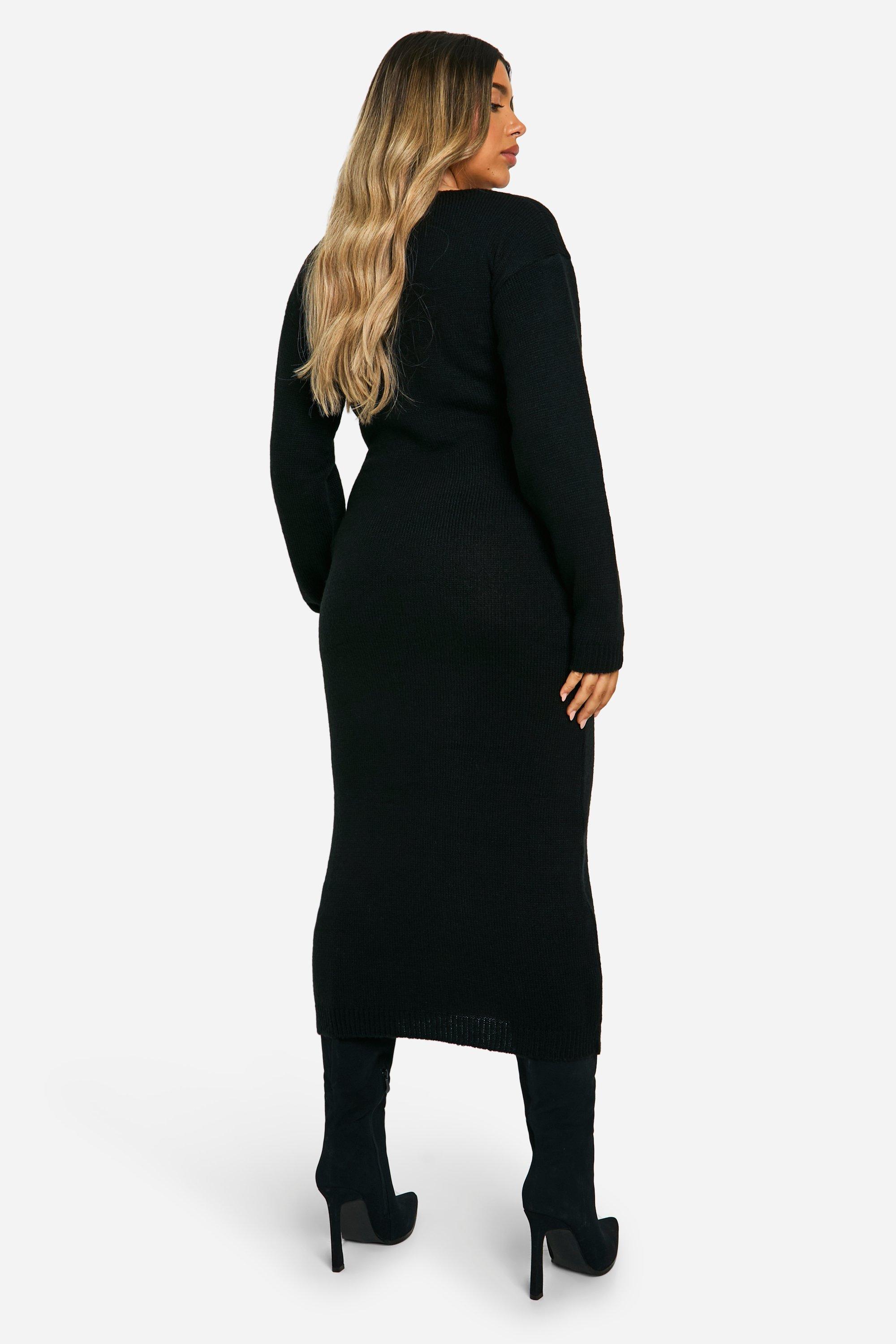 Vestito maxi Premaman in maglia morbida extra comodo boohoo IT