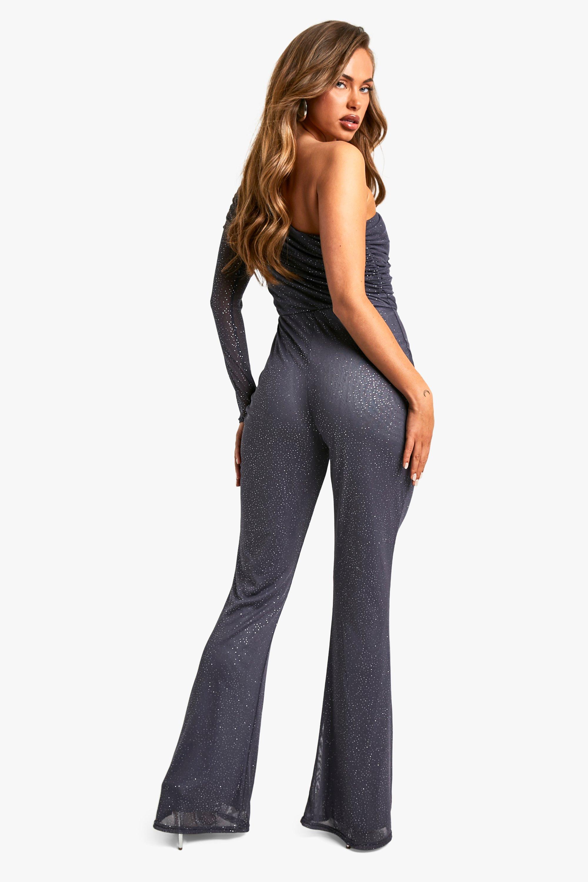 Glitter mesh jumpsuit on sale