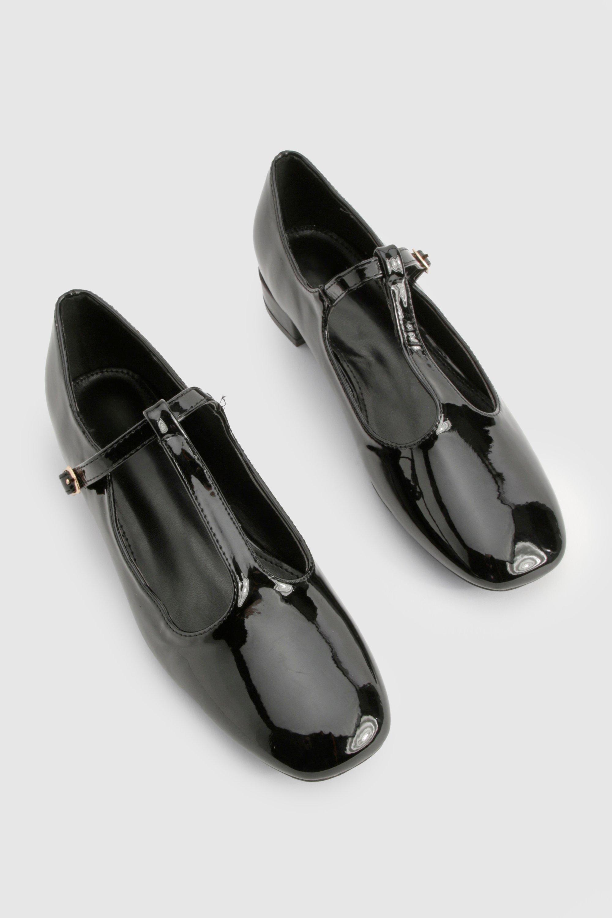 Black patent mary jane flats online