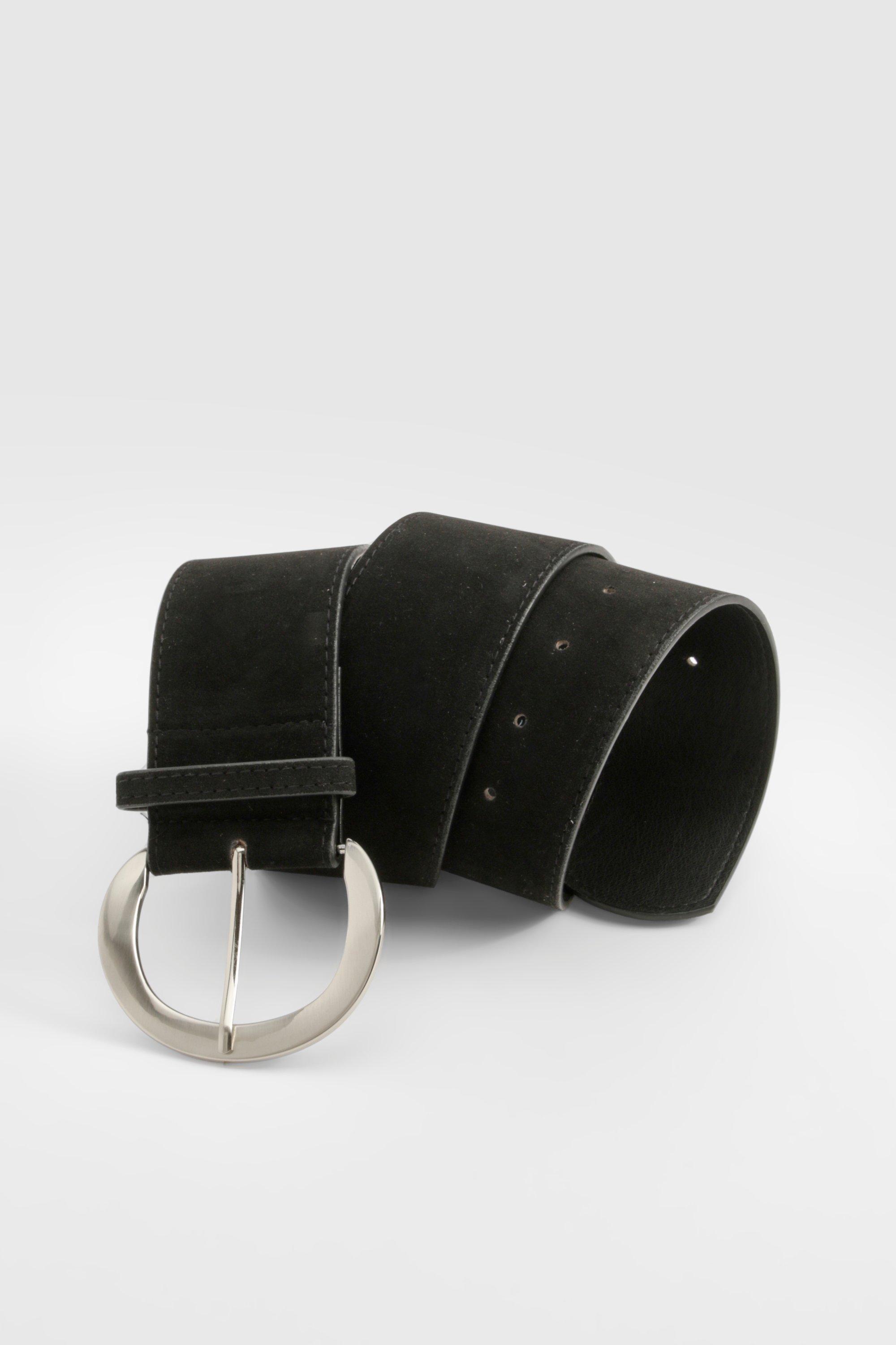 Ceinture en faux daim a boucle epaisse boohoo FR