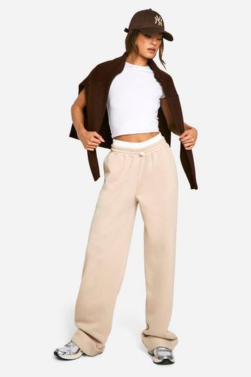 Tall Turn Up Hem Contrast Waistband Jogger stone