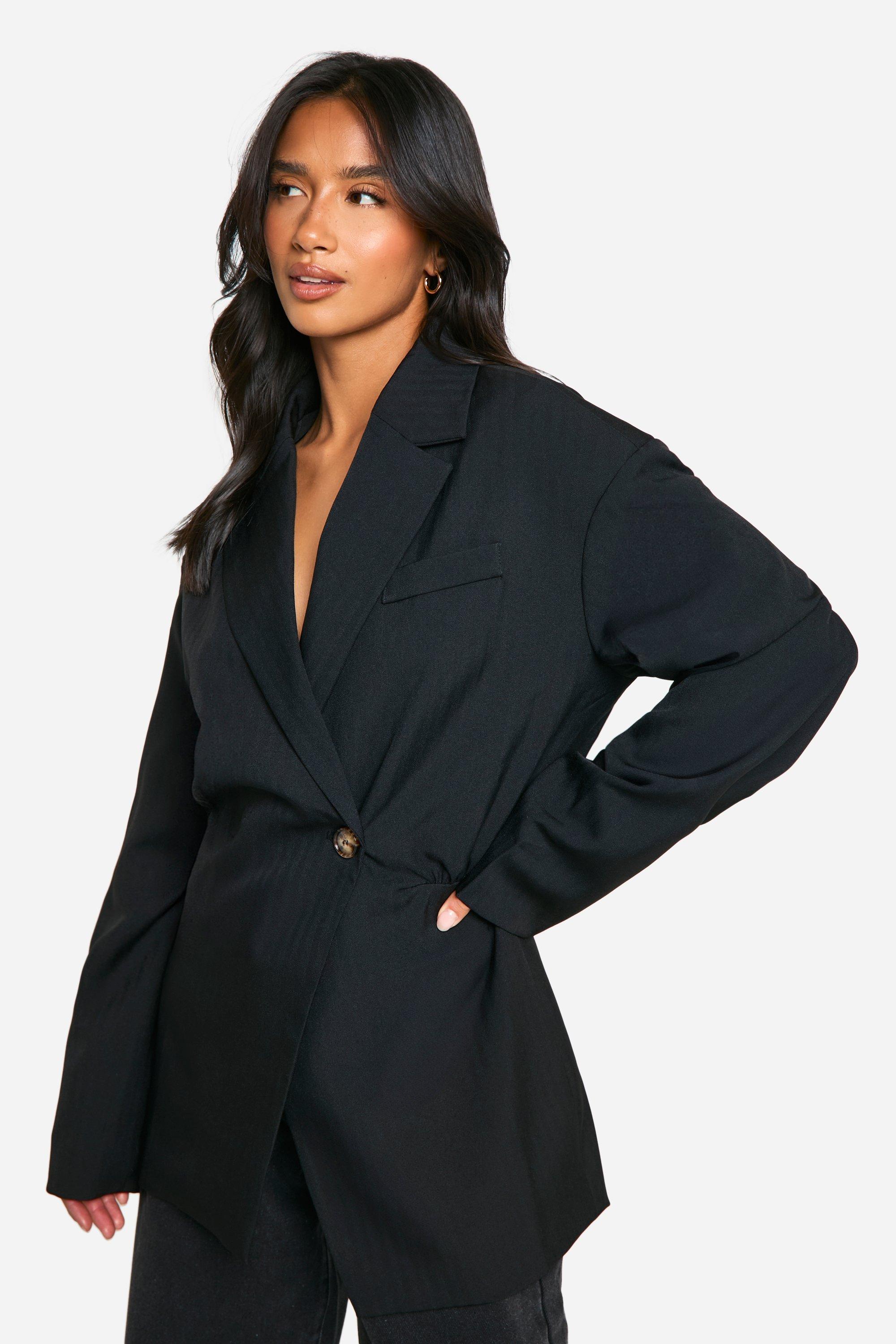 Petite Cinched Waist Blazer