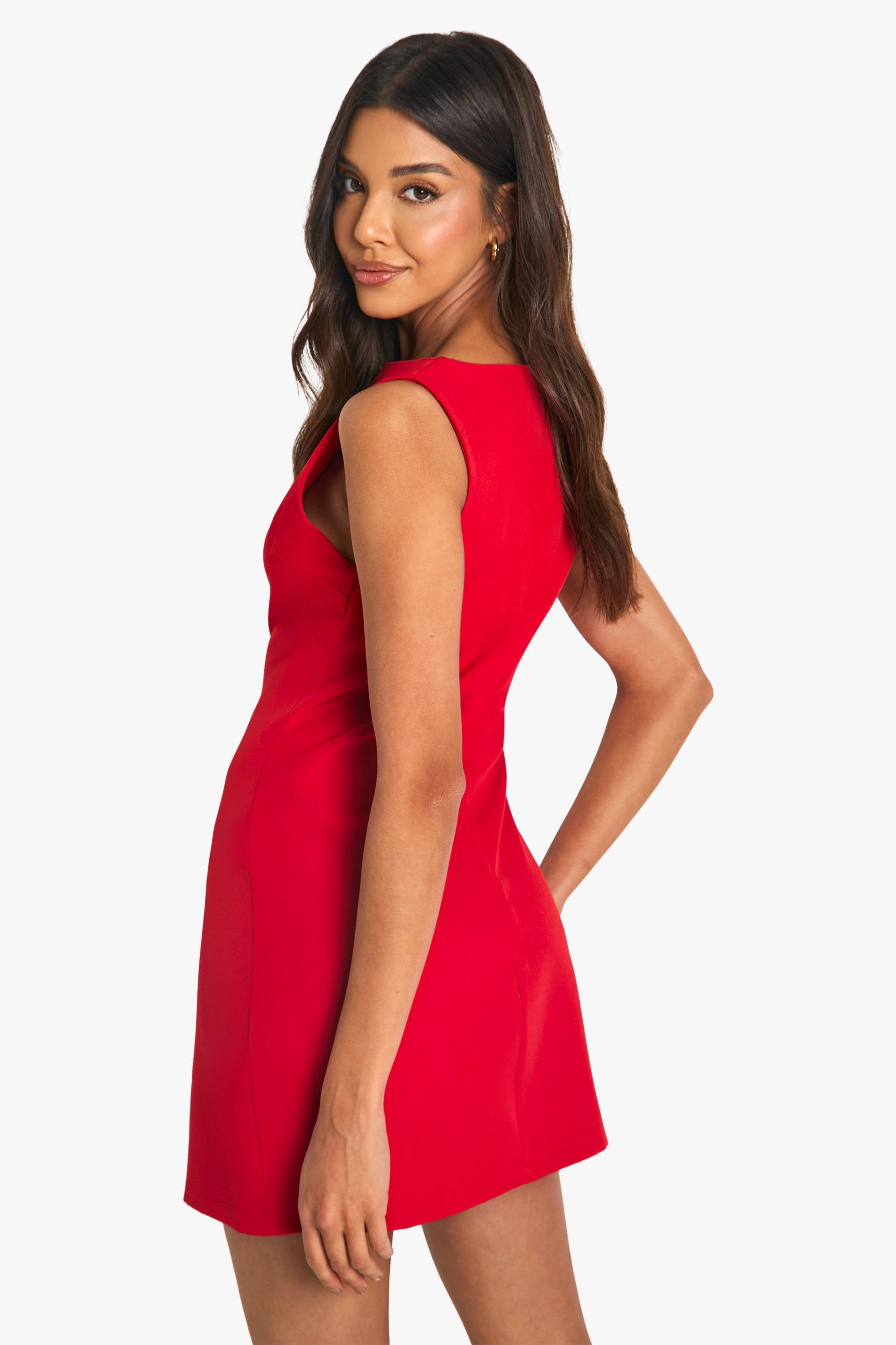 Red micro dress store