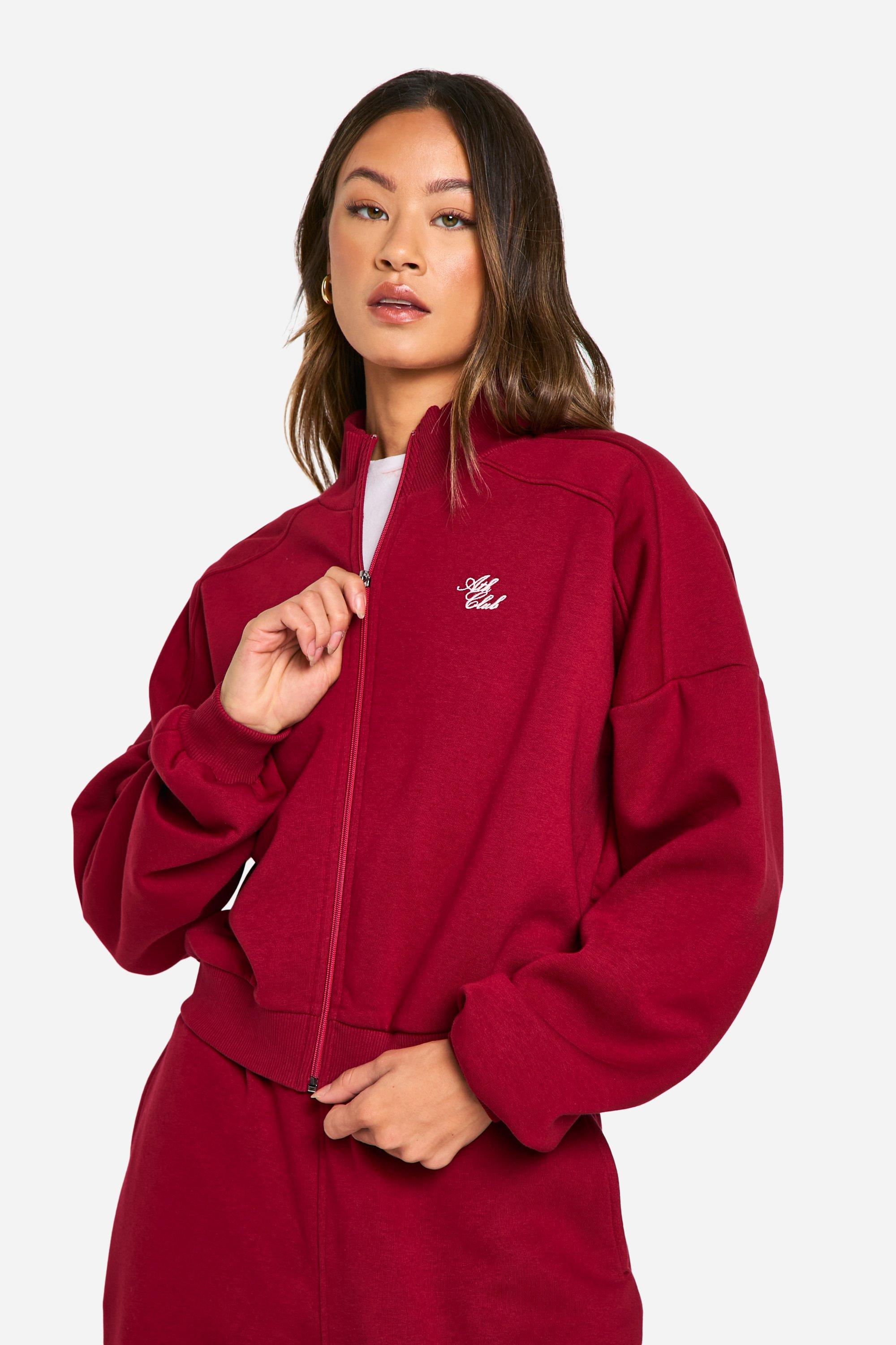 Tall Ath Club Embroidered Piping Detail Tracksuit