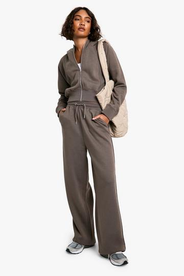 Tall Kort Trainingspak Met Vest En Dikke Tailleband charcoal
