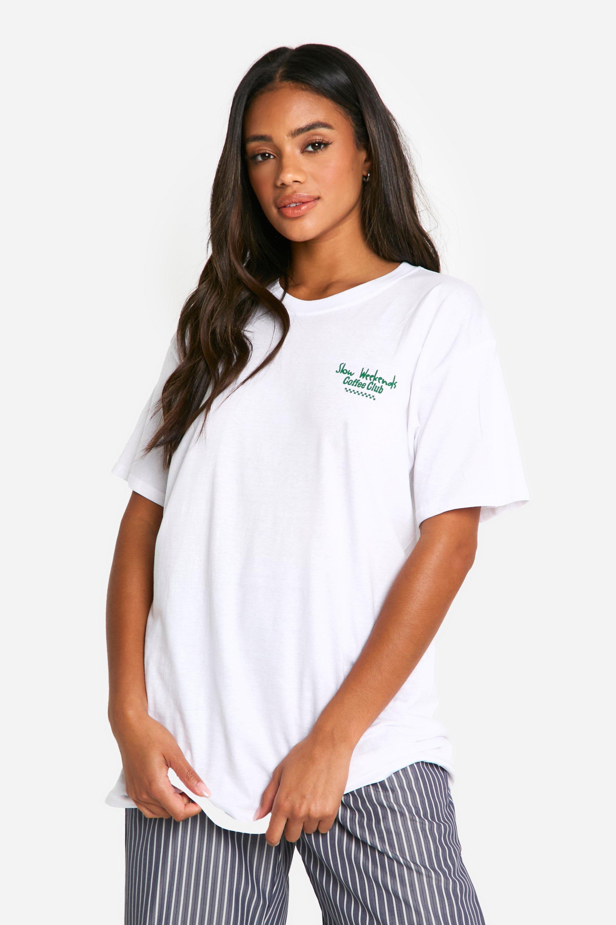 T shirt oversize a imprime Coffee Club boohoo FR