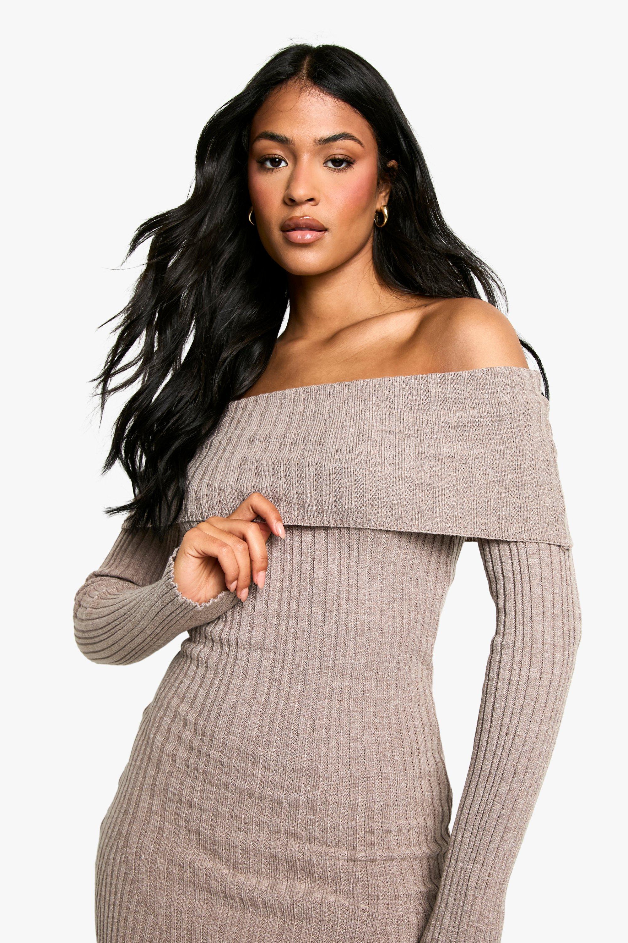 Ribbed knit skater dress hot sale