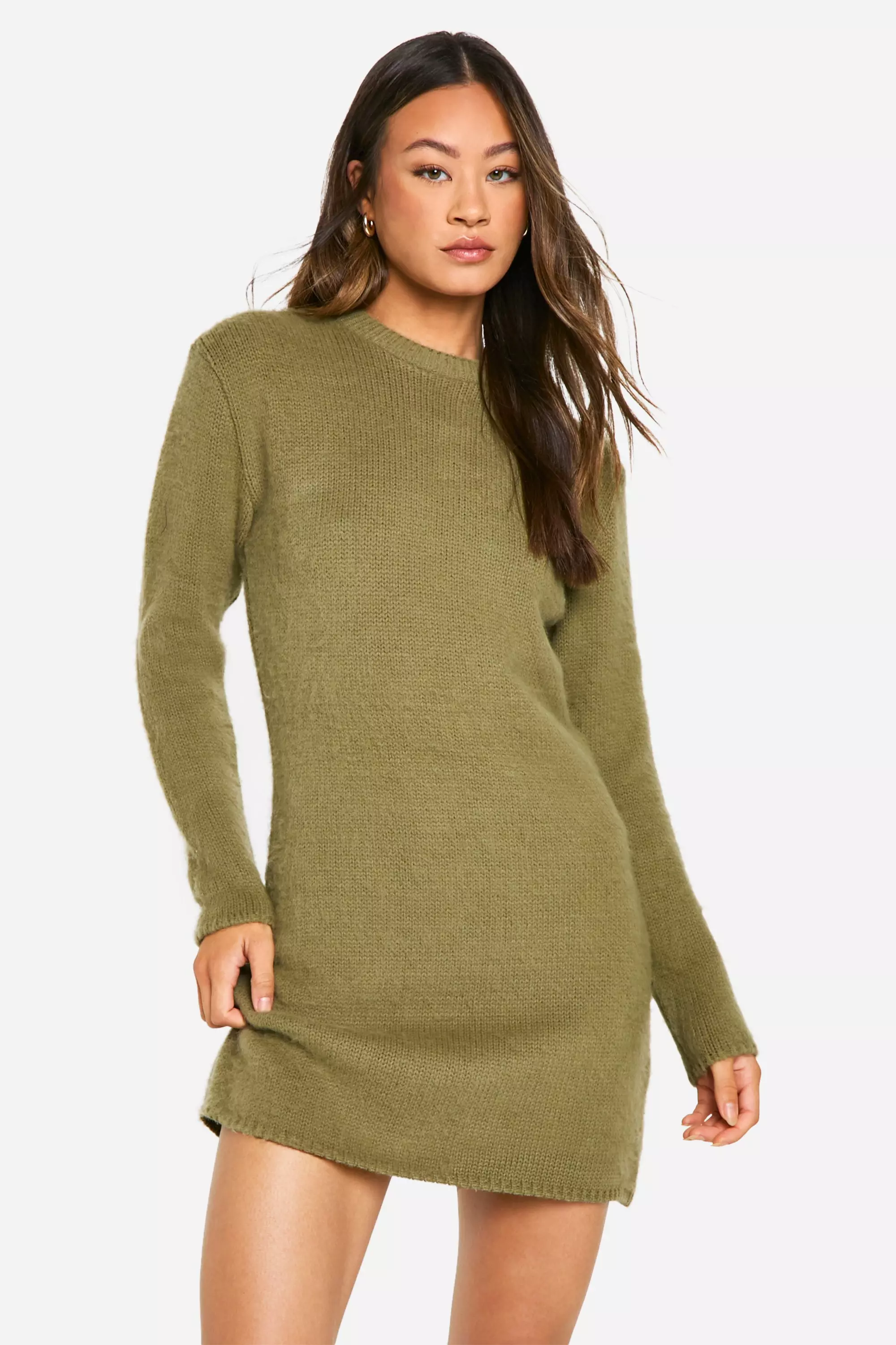 Khaki jumper dress deals