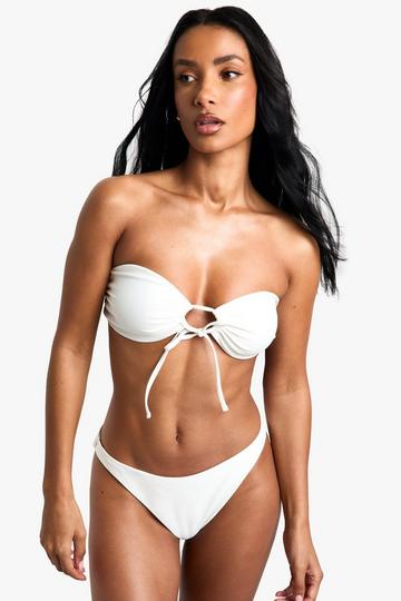 Badmode Essentials Bandeau Bikini Top white