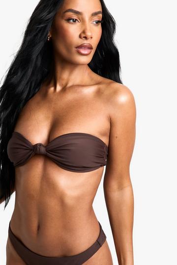 Swimwear Essentials Bandeau Bikini Top chocolate