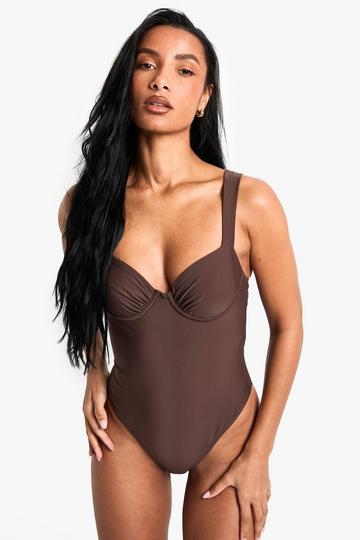 Swimwear Essentials Balcony Swimsuit chocolate