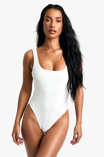 Swimwear Essentials Square Neck Swimsuit white