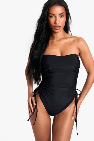 Maillot de bain une pièce froncé black