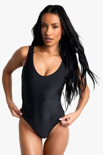 Swimwear Essentials Ruched Tummy Control Swimsuit black