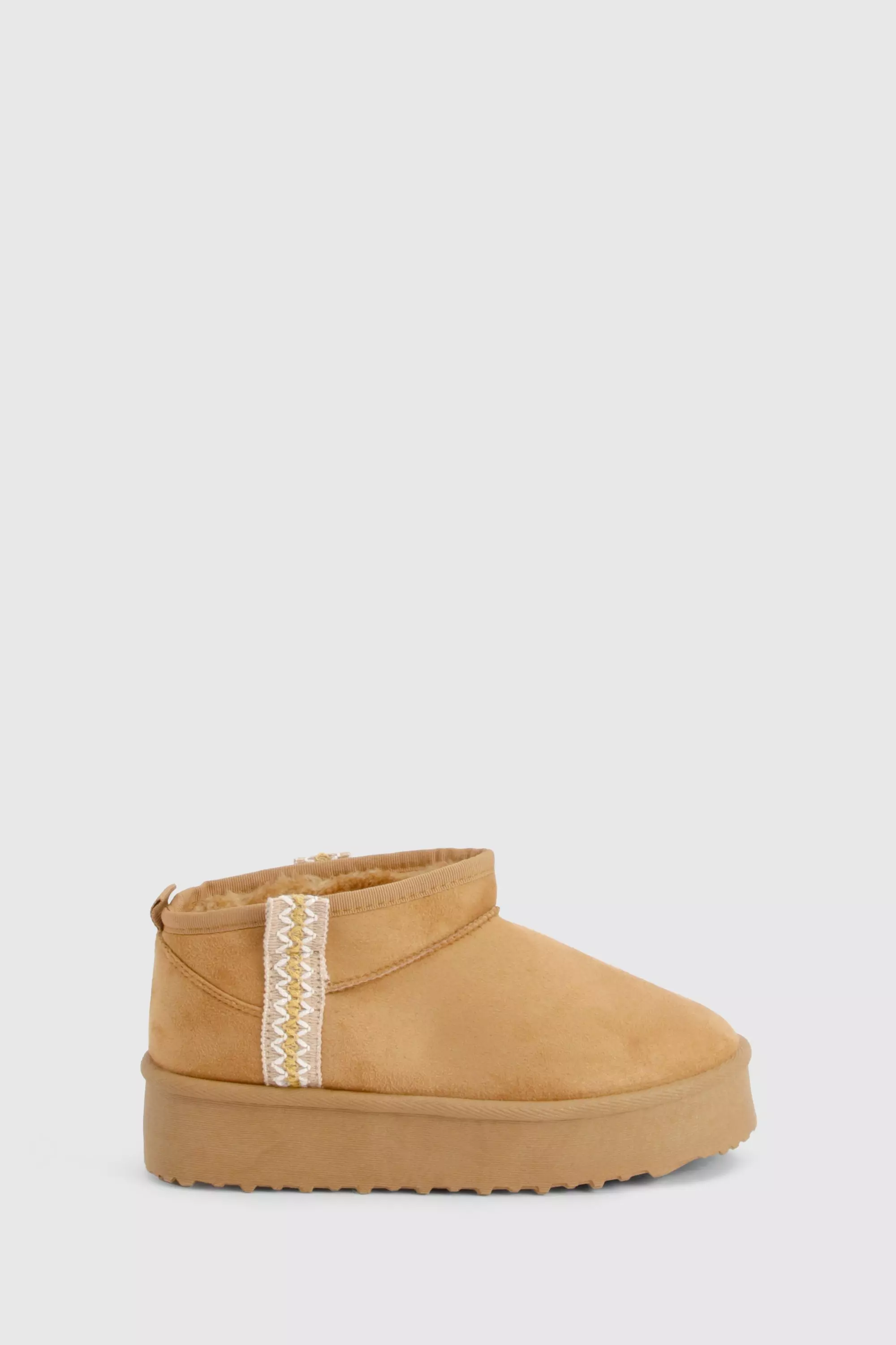 Chestnut Ultra Mini Embroidered Platform Cosy Boots alternative image