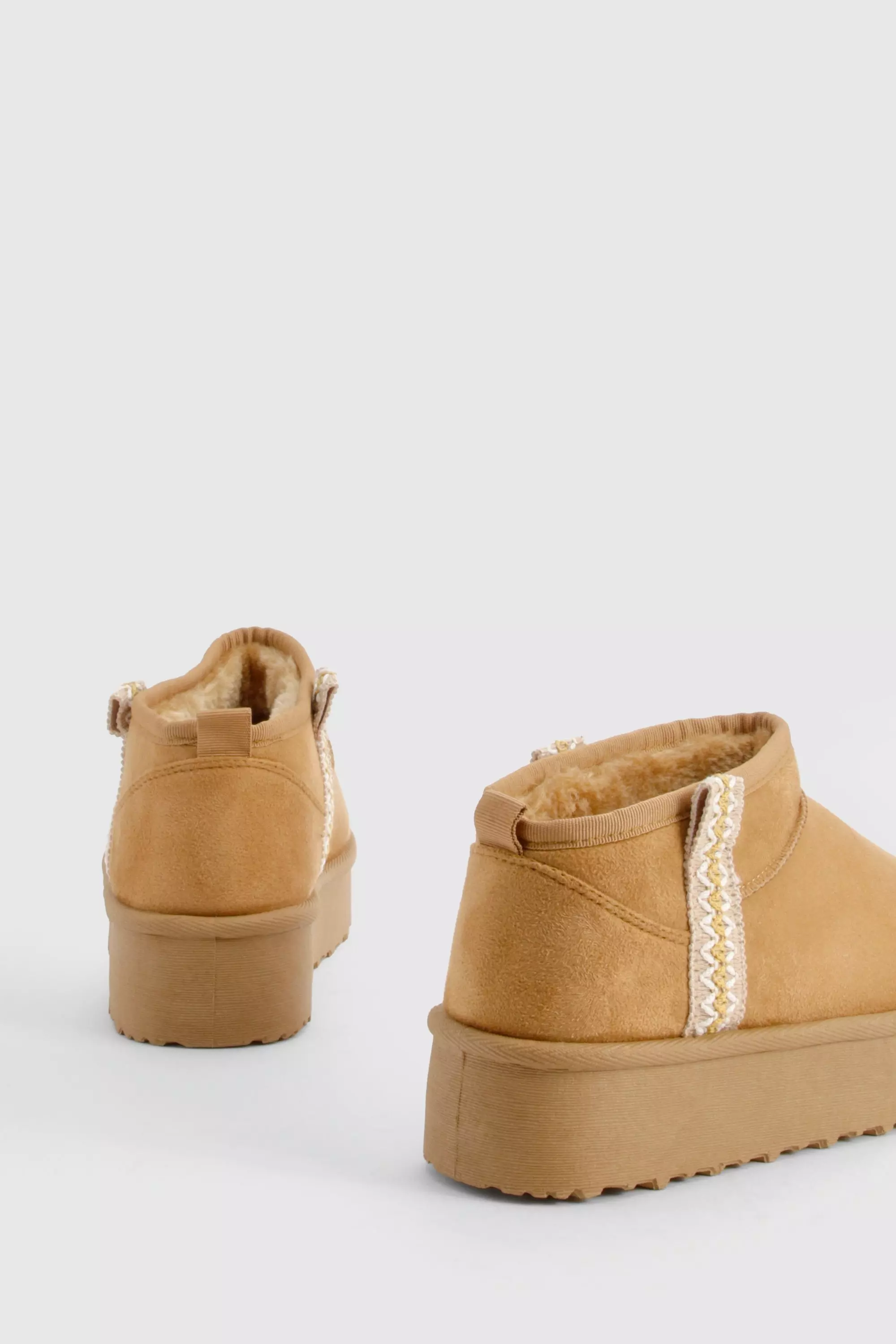 Chestnut Ultra Mini Embroidered Platform Cosy Boots alternative image