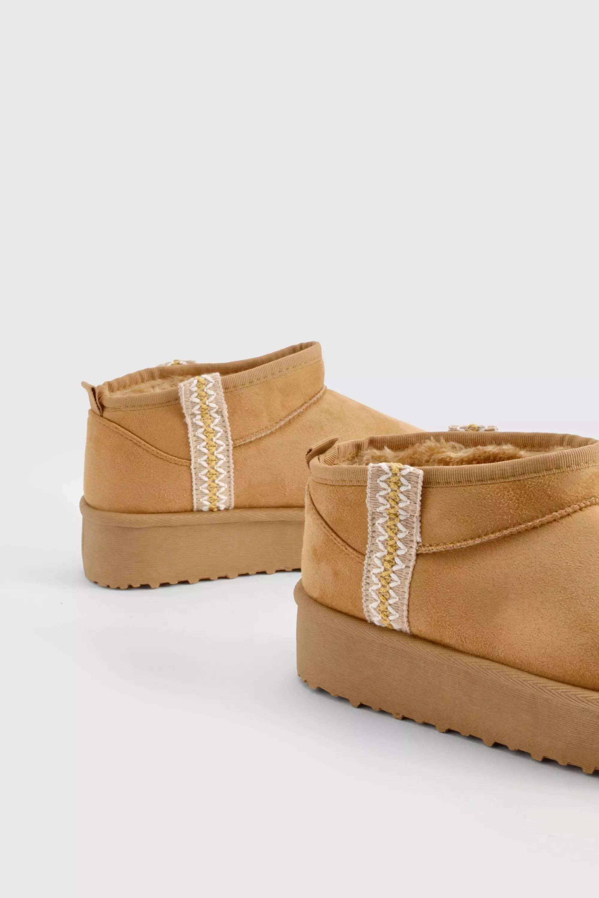 Chestnut Ultra Mini Embroidered Platform Cosy Boots alternative image