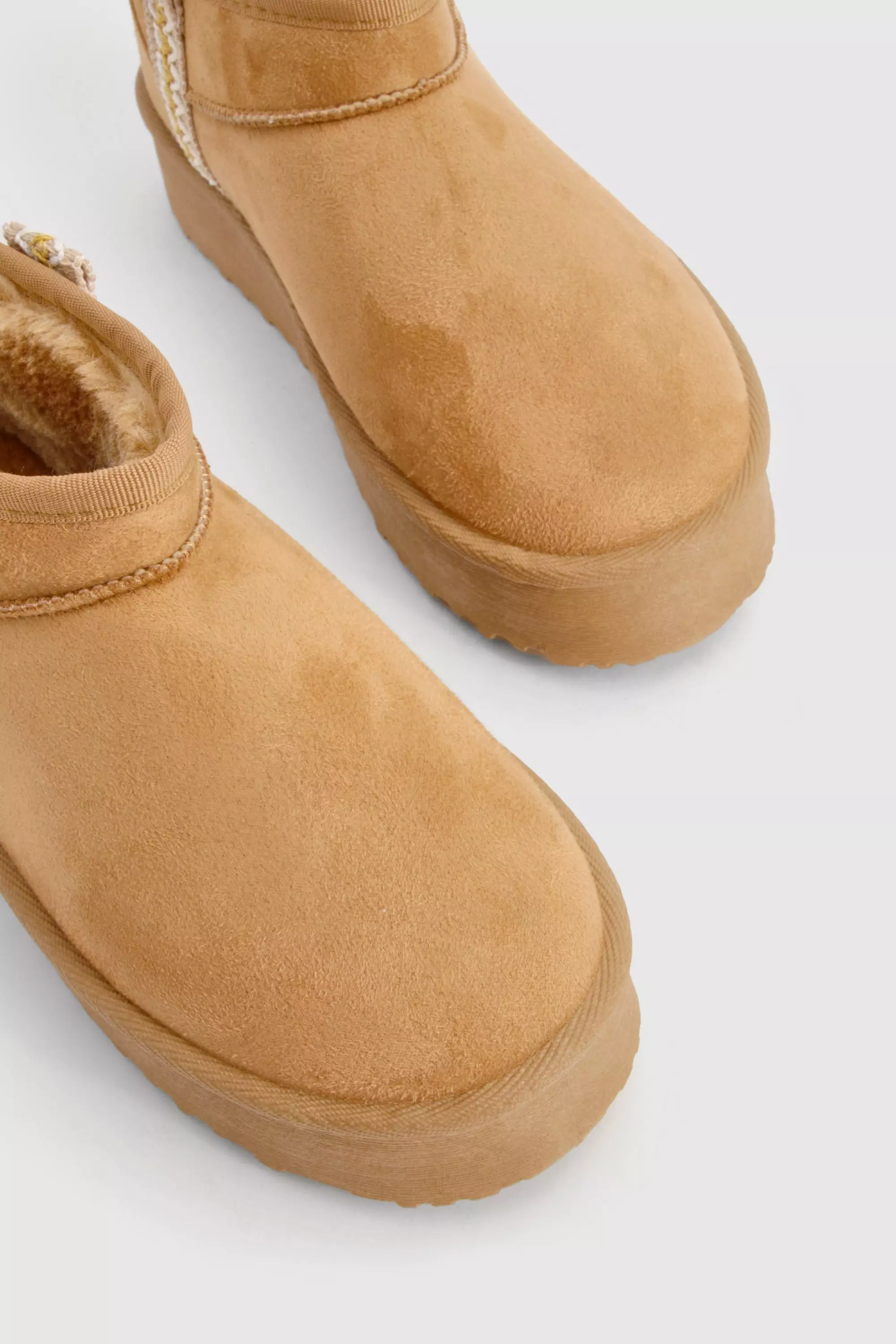 Chestnut Ultra Mini Embroidered Platform Cosy Boots alternative image