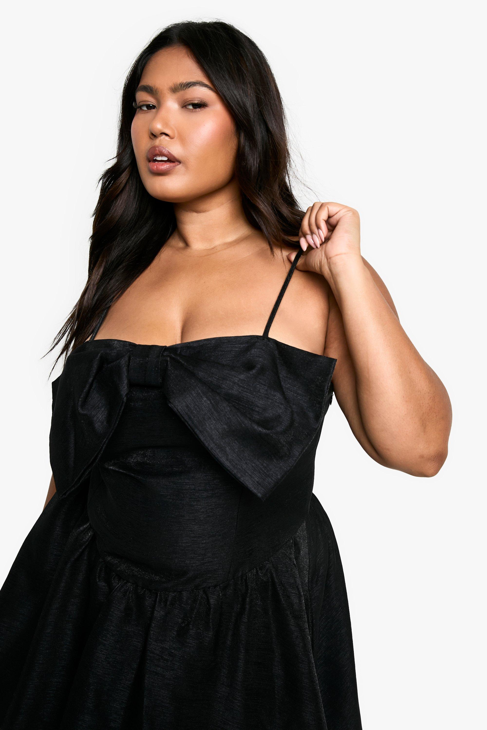Grande taille Robe patineuse a bretelles boohoo FR