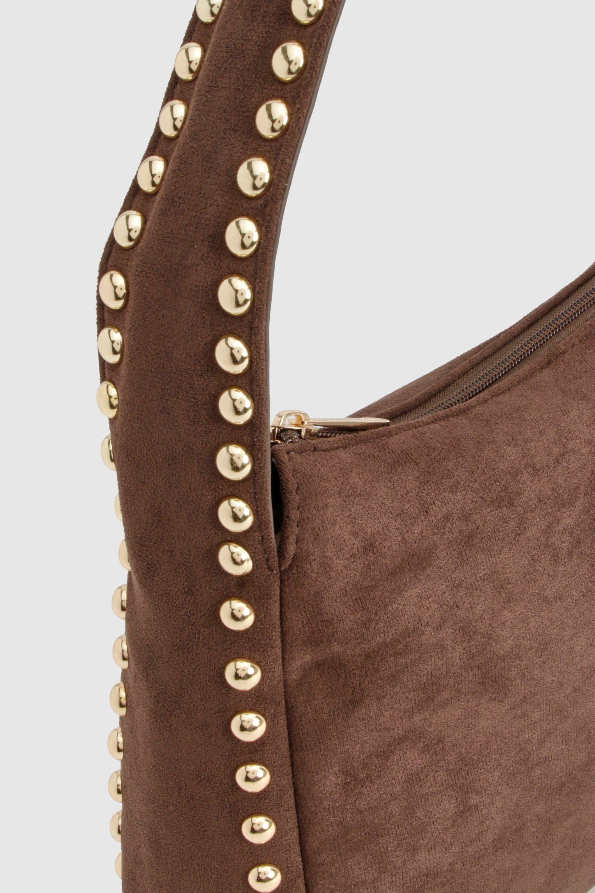 Studded Chocolate cheapest Hobo bag